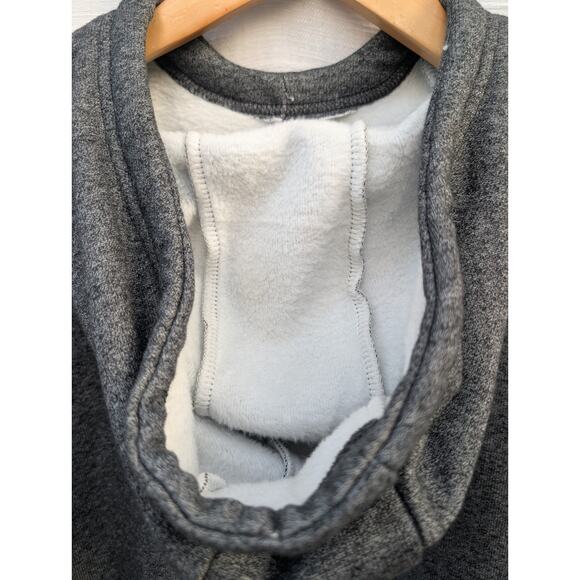 Hollywood The Jean People Mens Fleece Lined Funnel Neck Hoodie Sz M Charcoal - Picture 4 of 9